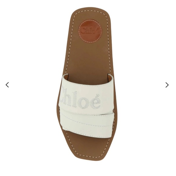 CHLOE WOODY FLAT MULES - Picture 2 of 5